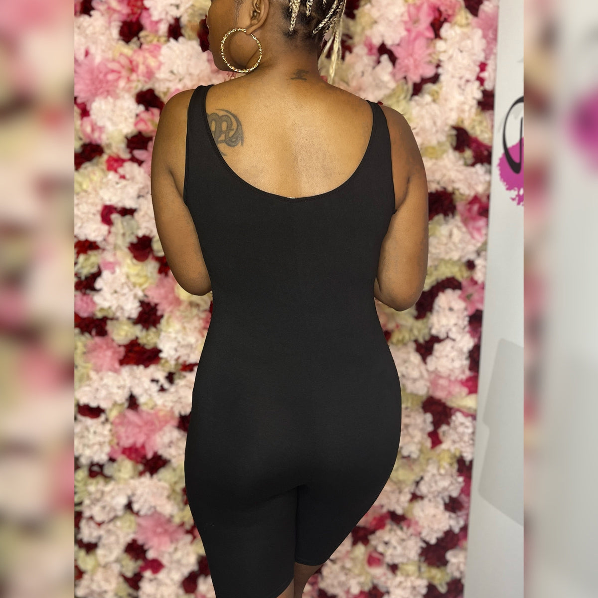 Cut Up Sleeveless Romper